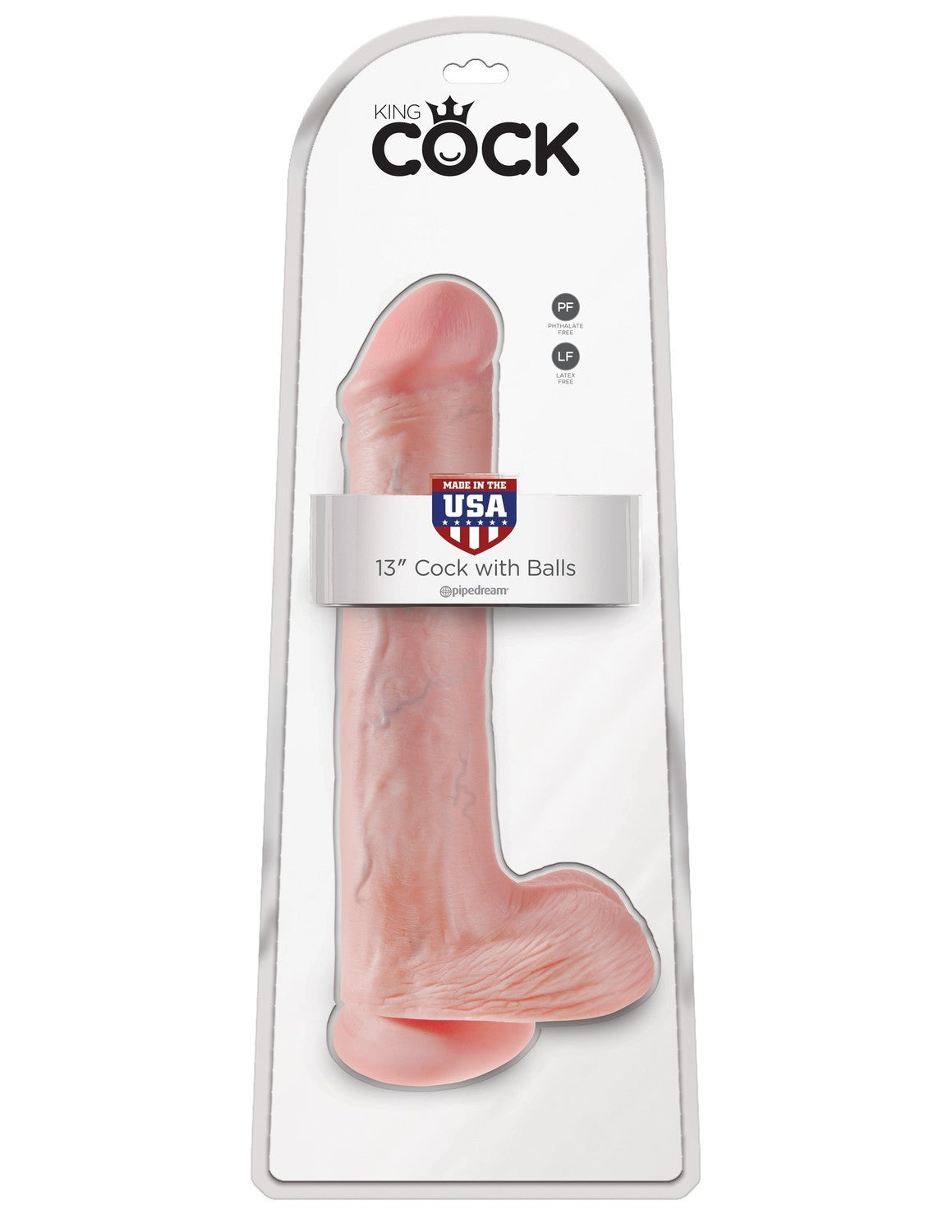 13' Cock With Balls Flesh Dildo Z Jądrami Cieliste 33Cm King Cock — zdjęcie produktu od PLAYROOM