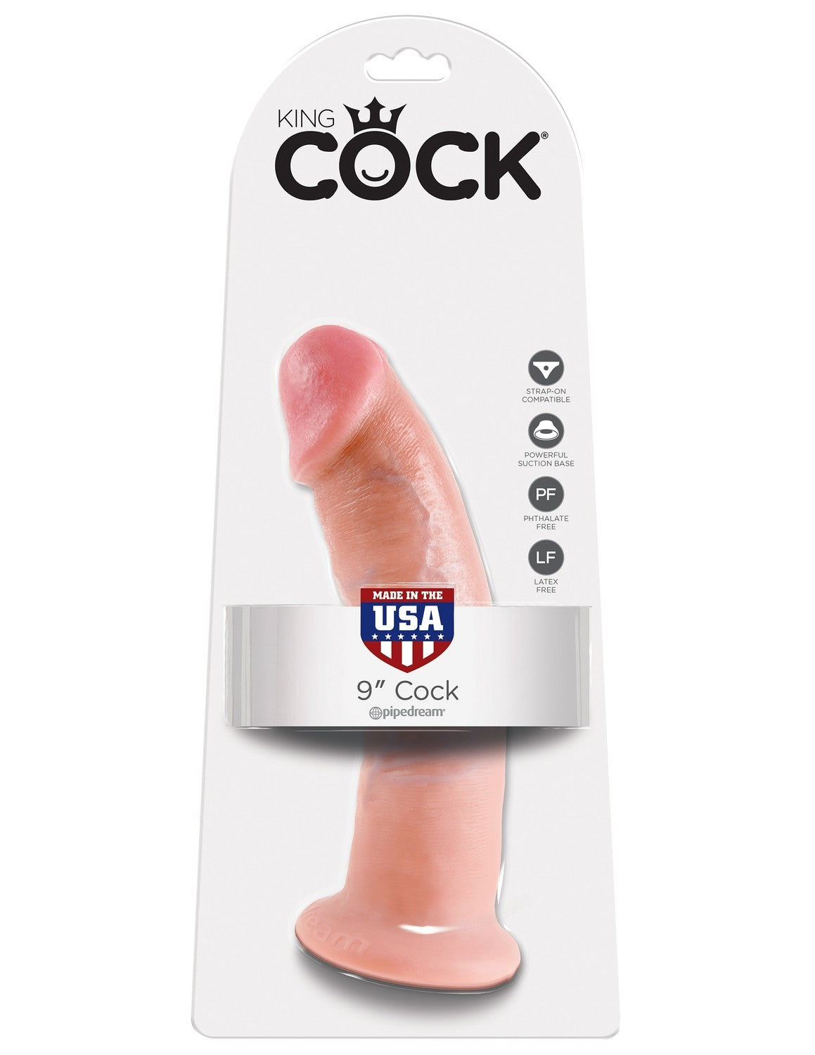 9' Cock Flesh Dildo Cieliste 23Cm King Cock — zdjęcie produktu 1 od PLAYROOM