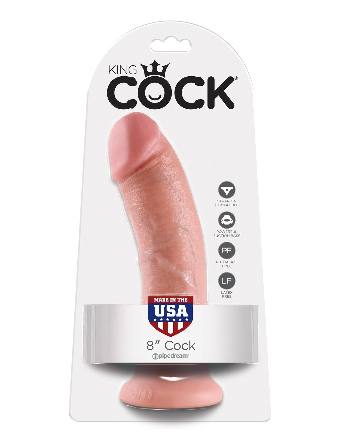 8' Cock Flesh Dildo Cieliste 20Cm King Cock — zdjęcie produktu 1 od PLAYROOM