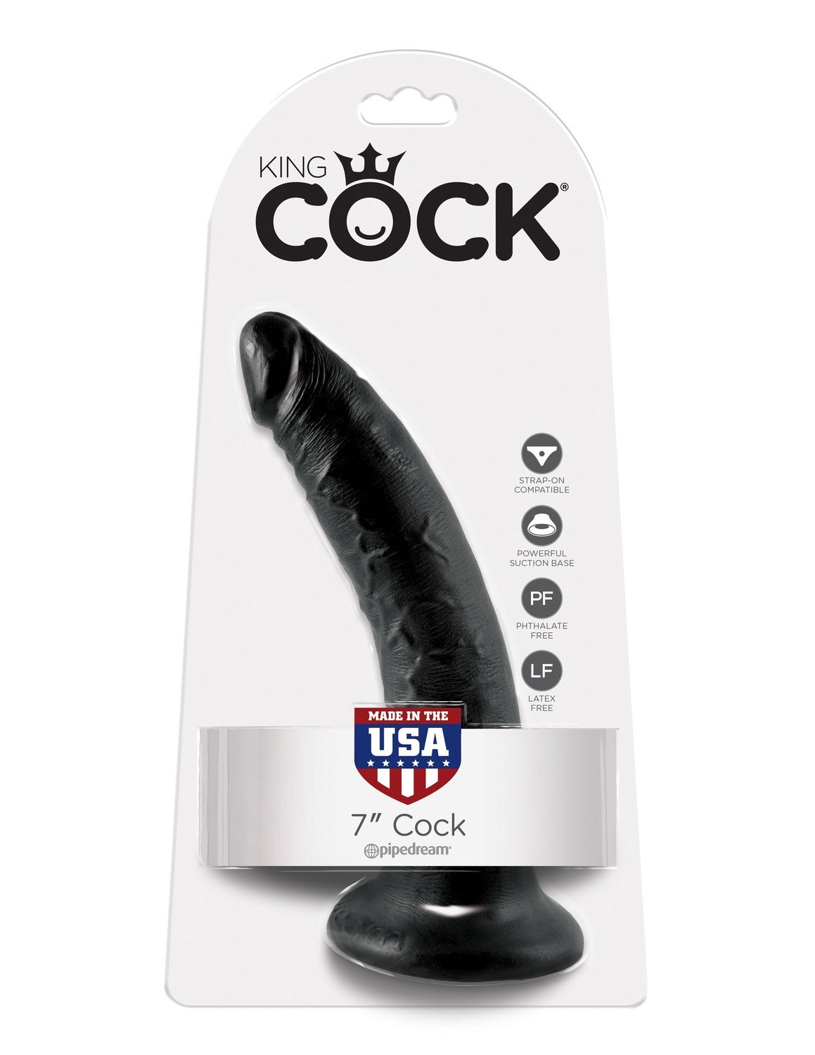 7' Cock Black Dildo Czarne 18Cm King Cock — zdjęcie produktu 1 od PLAYROOM