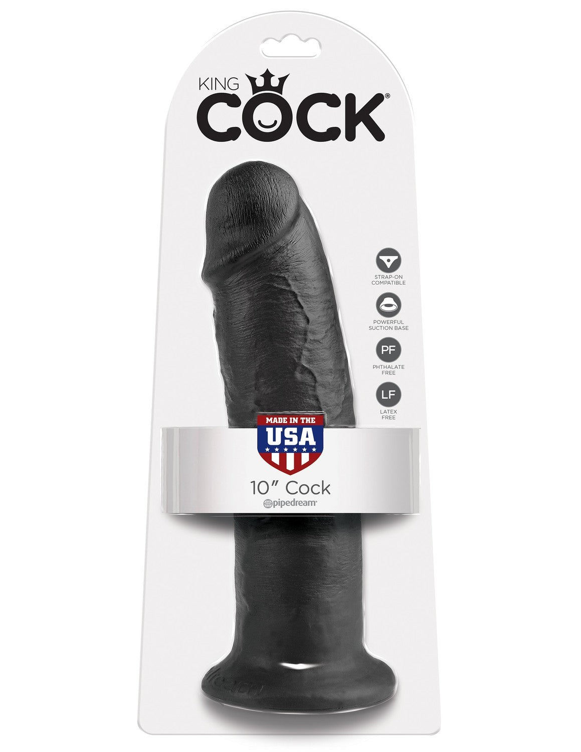 10' Cock Dildo Czarne 25Cm King Cock — zdjęcie produktu od PLAYROOM