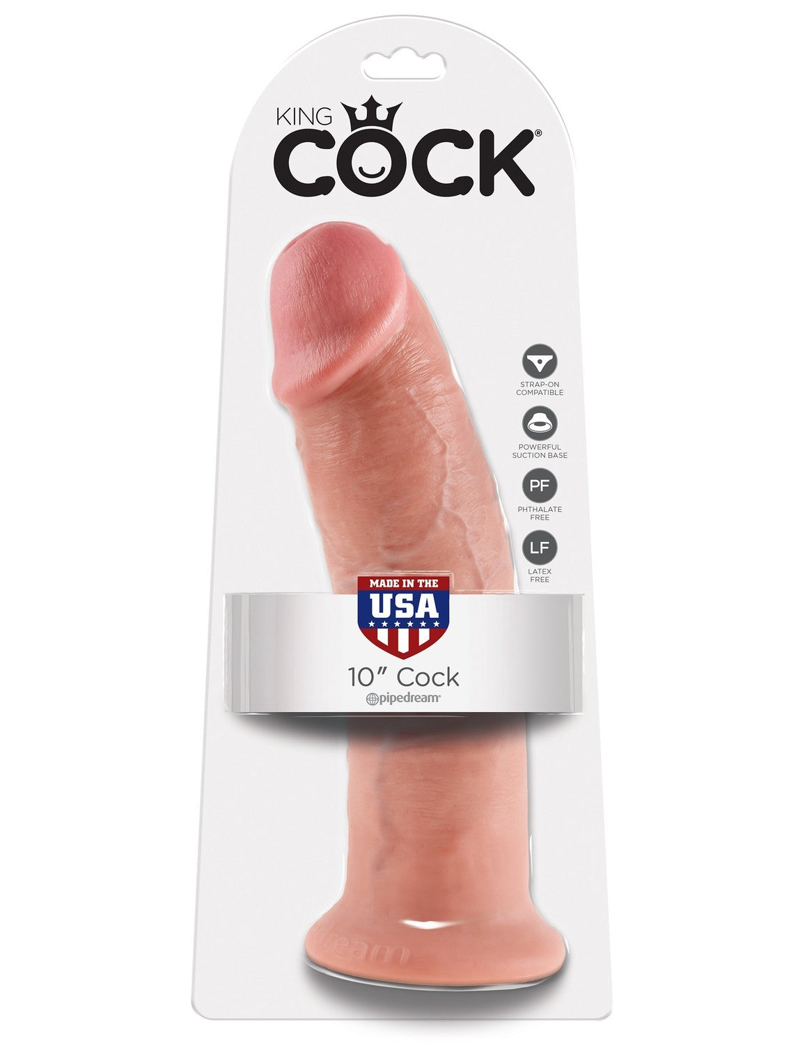 10' Cock Dildo Cieliste 25Cm King Cock — zdjęcie produktu 1 od PLAYROOM