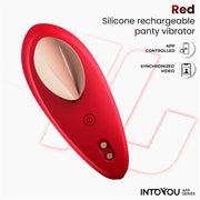 Panty Vibrator with App Silicone Red – fotografia 3