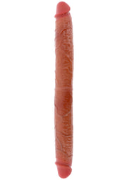 ToyJoy Get Real Skin Double Dong — silikon 46 cm — 11208-X-CARAMEL