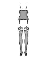F214 Bodystocking Czarne S/M/L Obsessive — zdjęcie produktu od PLAYROOM