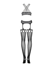 G313 Bodystocking Czarne S/M/L Obsessive — zdjęcie produktu od PLAYROOM