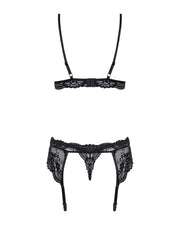 810-Seg Komplet Bielizny Czarny S/M Obsessive — zdjęcie produktu od PLAYROOM