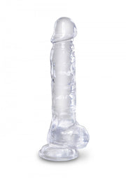 8 Inch Cock With Balls Transparant King Cock — zdjęcie produktu od PLAYROOM
