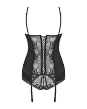 Gorset Czarny Z Figami Heartina S/M Obsessive — zdjęcie produktu od PLAYROOM
