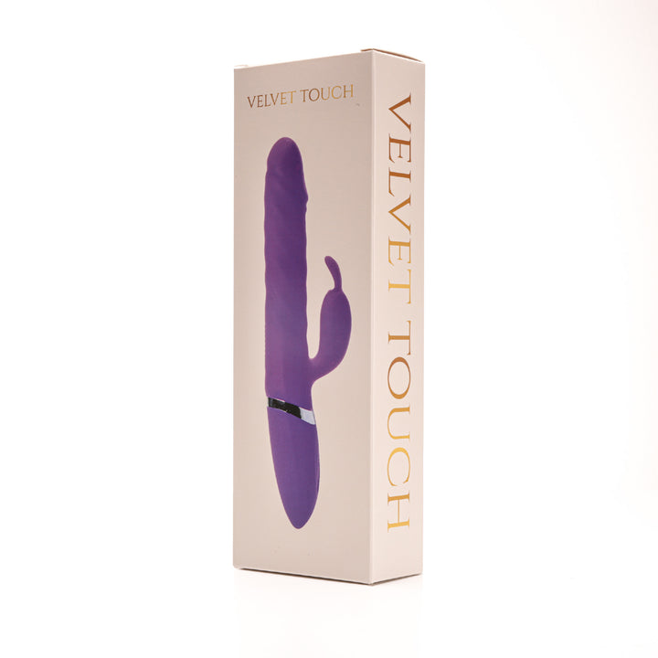 Velvet Touch – fioletowy wibrator 20 cm, 36 trybów