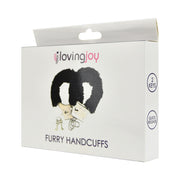 Loving Joy Furry – kajdanki z miękkim obszyciem, czarne