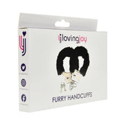 Loving Joy Furry – kajdanki z miękkim obszyciem, czarne