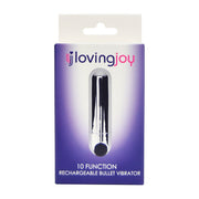 Loving Joy Bullet – wibrator USB z 10 ustawieniami, srebrny