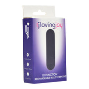 Loving Joy Bullet – wibrator USB z 10 ustawieniami, czarny