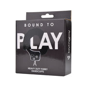 Bound to Play Heavy Duty – futerkowe kajdanki, czarne