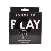 Bound to Play Heavy Duty – futerkowe kajdanki, czarne