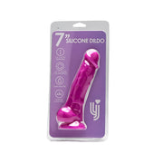 Loving Joy Realistic – dildo silikonowe 18,5 cm, fioletowe