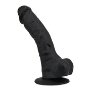 Loving Joy Realistic – dildo silikonowe 23 cm, czarne