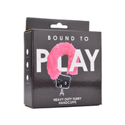 Bound to Play Heavy Duty – futerkowe kajdanki, różowe