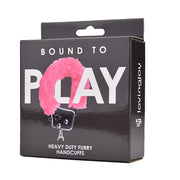 Bound to Play Heavy Duty – futerkowe kajdanki, różowe