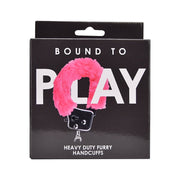 Bound to Play Heavy Duty – futerkowe kajdanki, różowe