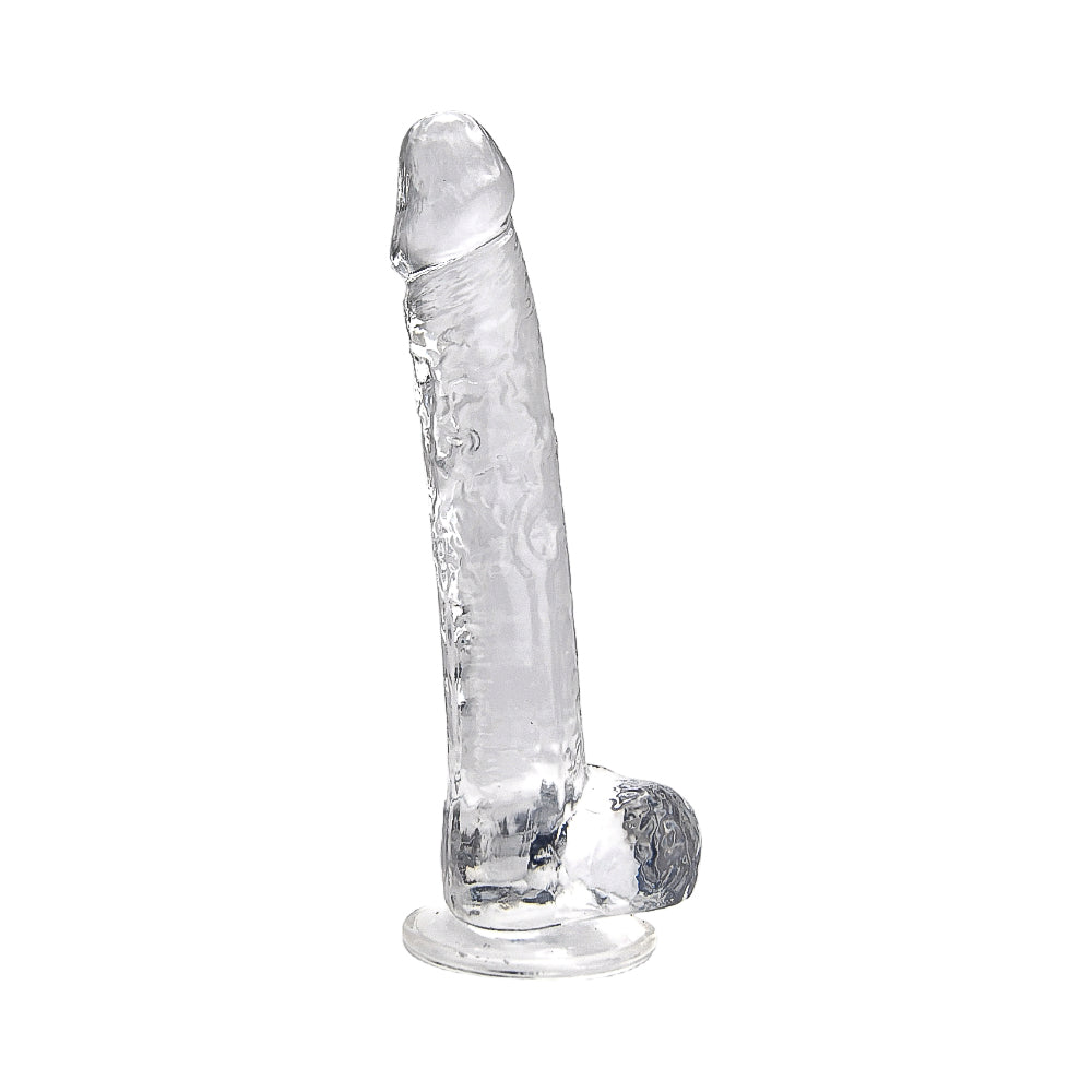 Loving Joy – dildo z przyssawką 28 cm, transparentne