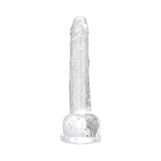 Loving Joy – dildo z przyssawką 28 cm, transparentne