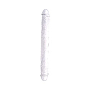 Loving Joy Double – dildo dwustronne 38 cm, transparentne