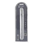 Loving Joy Double – dildo dwustronne 38 cm, transparentne