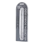 Loving Joy Double – dildo dwustronne 38 cm, transparentne