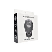 Bound to Please Blackout – maska PU z klamrą