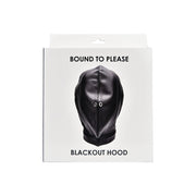 Bound to Please Blackout – maska PU z klamrą