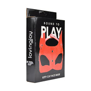 Bound to Play Kitty Cat – regulowana maska, czerwona