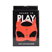 Bound to Play Kitty Cat – regulowana maska, czerwona