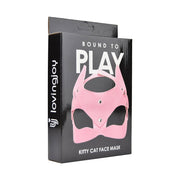 Bound to Play Kitty Cat – regulowana maska, różowa