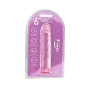 Loving Joy – dildo z TPE z przyssawką 18 cm, różowe