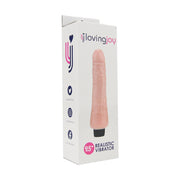 Loving Joy Realistic – wibrator 24 cm, waniliowy