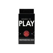 Bound to Play – knebel z perforowaną kulką, czerwony