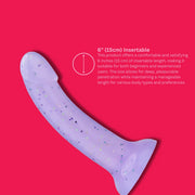 MINA Starlight – silikonowe dildo z przyssawką 18 cm