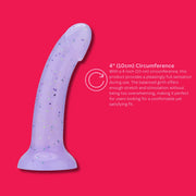 MINA Starlight – silikonowe dildo z przyssawką 18 cm