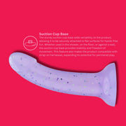 MINA Starlight – silikonowe dildo z przyssawką 18 cm