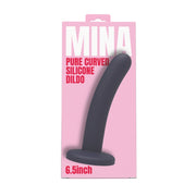 MINA Pure – zakrzywione dildo silikonowe 17 cm