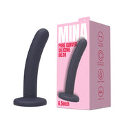 MINA Pure – zakrzywione dildo silikonowe 17 cm