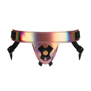 MINA Shimmer – regulowana uprząż strap-on, holograficzna