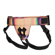 MINA Shimmer – regulowana uprząż strap-on, holograficzna
