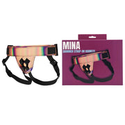 MINA Shimmer – regulowana uprząż strap-on, holograficzna