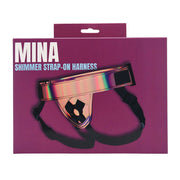 MINA Shimmer – regulowana uprząż strap-on, holograficzna