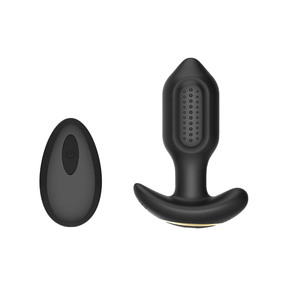 Toosh – silikonowy korek wibrujący z pilotem, 10,5 cm