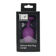 Toosh Large – silikonowy korek analny 9,4 cm, fioletowy