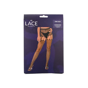Lace by LJ – rajstopy z efektem pasa i kryształkami